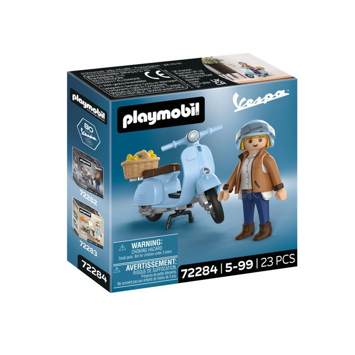 PLAYMOBIL 72284 Vespa 80th Anniversary: Iconic Style, 18 pieces, Adults, Kidults, Classic Cars, Ages 14 and up