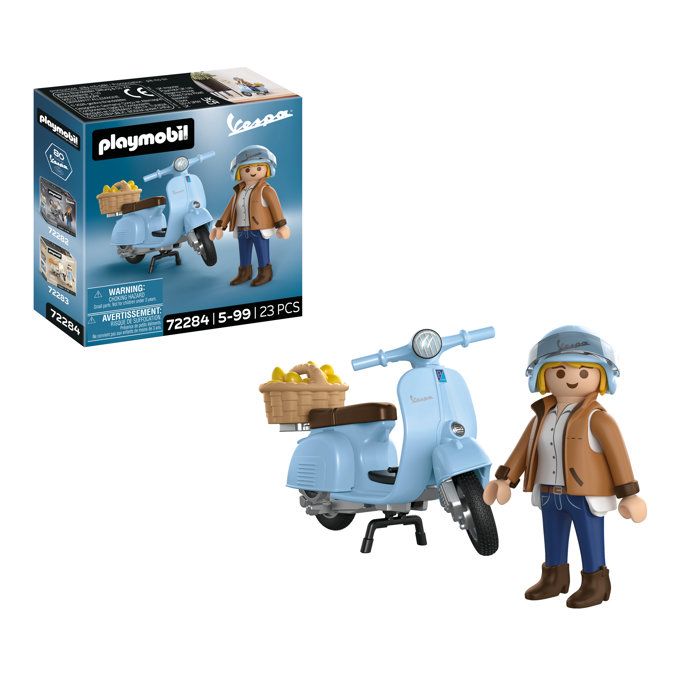 PLAYMOBIL 72284 Vespa 80th Anniversary: Iconic Style, 18 pieces, Adults, Kidults, Classic Cars, Ages 14 and up