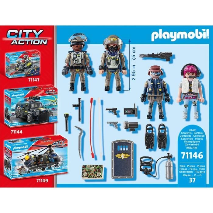 Playmobil 71146 Special Forces Team with Bandit, Policemen