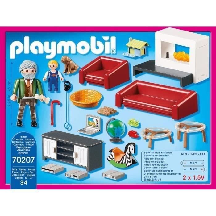 PLAYMOBIL 70207 - Living room with fireplace