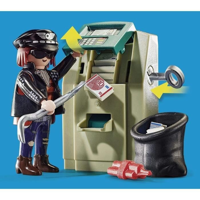 PLAYMOBIL - 70572 - Police Police Officer with Motorcycle and Thief