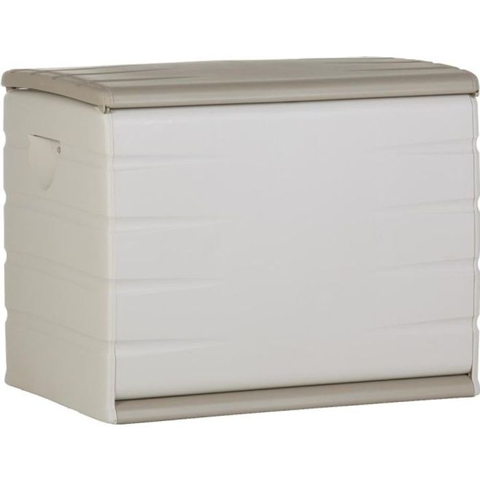 PLASTIKEN Chest 260L Indoor / Outdoor Functional and Aesthetic Lockable with Beige Casters