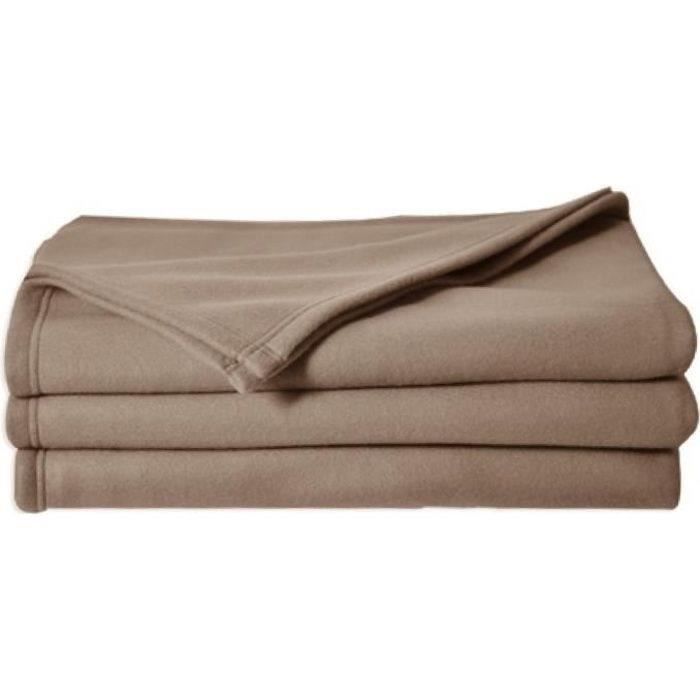 POLECO fleece blanket TAUPE 240