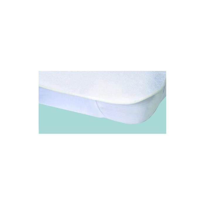 Alese waterproof mattress protector Elasretane terry towel 100% cotton 140x190 cm white