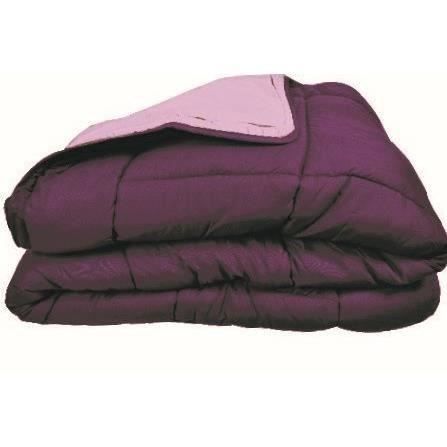 400g/m² microfiber duvet Calgary plum & parme 240x260cm
