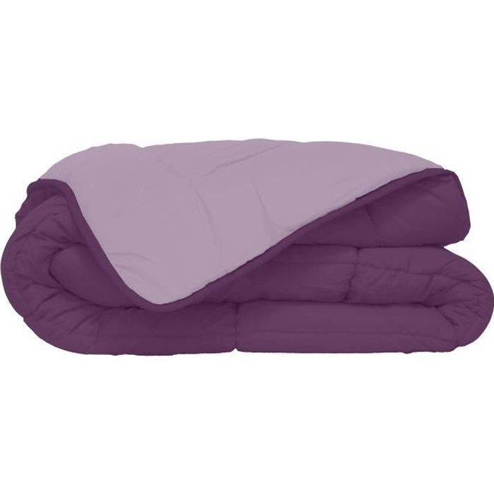 400g/m² microfiber duvet Calgary plum & parme 240x260cm