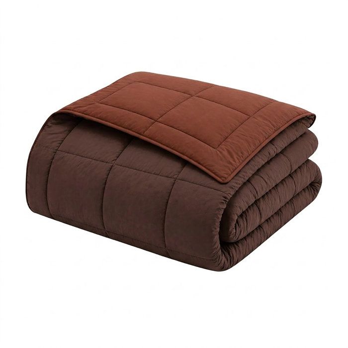 CALGARY Hot duvet microfiber 400g/m² Choco & MOKA 200x200cm