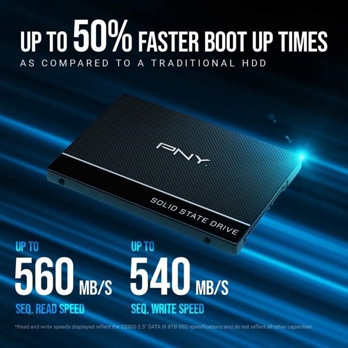 PNY - CS900 SATA - SSD disc - 2.5 - 250GB