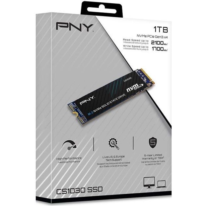 PNY Technoligies CS1030 SSD hard drive - 1TB - PCIE - M2 - NVME