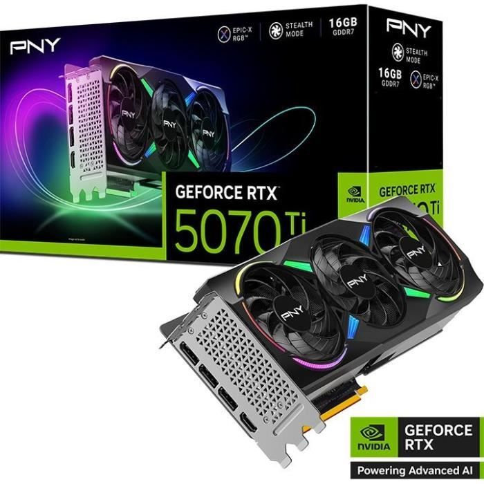 PNY - Graphics card - GEFORCE RTX 5070Ti - 16GB