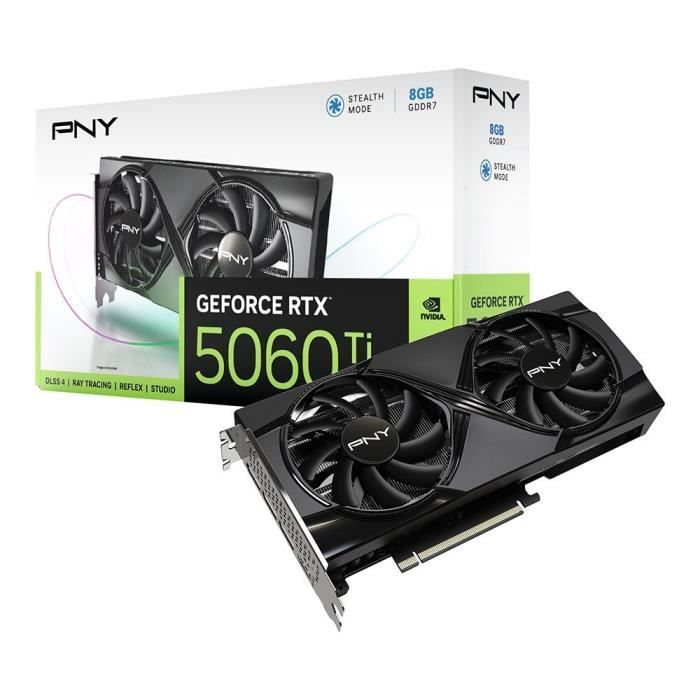 PNY - Graphics card - GeForce RTX 5060 Ti - 8GB - Dual Fan DLSS 4