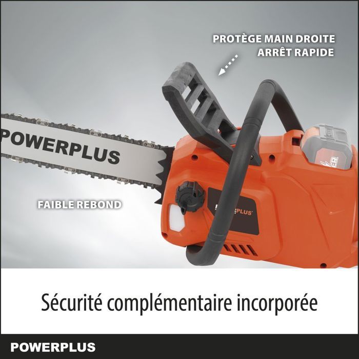 PowerPlus Dual Power Powdpg7576 - 40 V battery chainsaw, 350 mm guide, without battery or charger