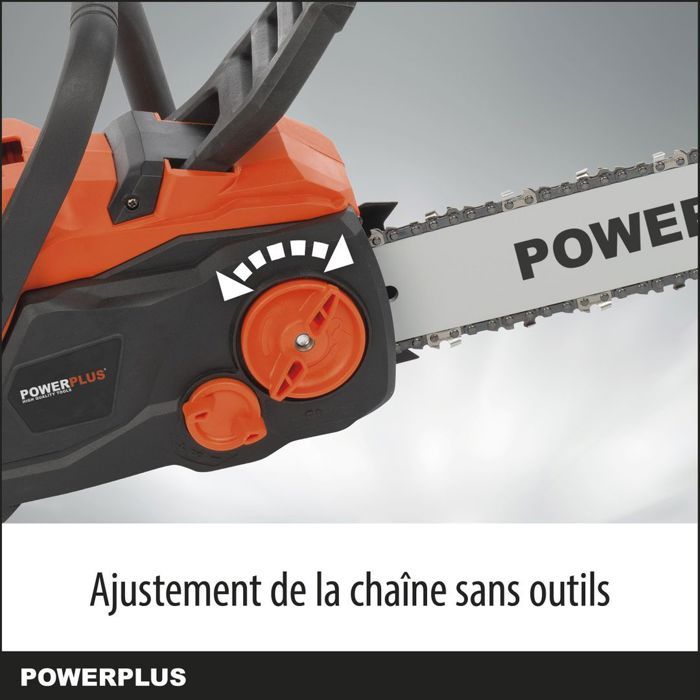 PowerPlus Dual Power Powdpg7576 - 40 V battery chainsaw, 350 mm guide, without battery or charger