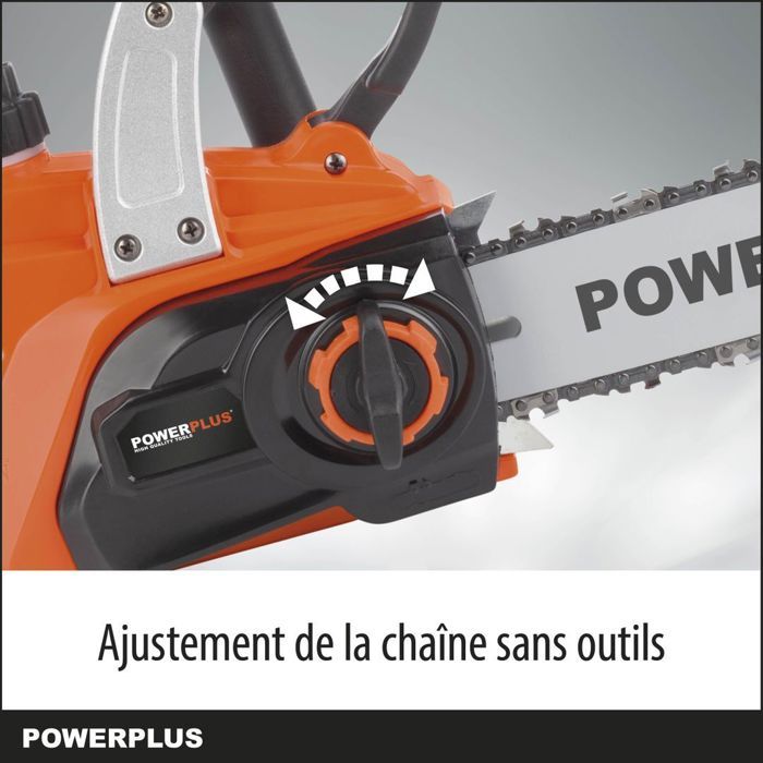 PowerPlus Dual Power Powdpg7570 - 20 V battery chainsaw, 300 mm guide, without battery or charger