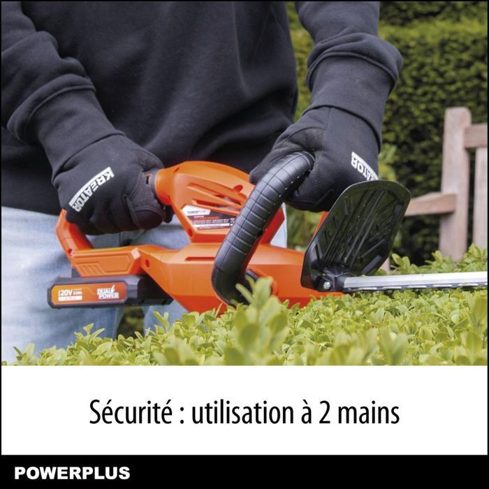 Dual Power Height Size Powdpg75320 Battery - 20 V, Battery and charger included, 580 mm blade, 18 mm deviation