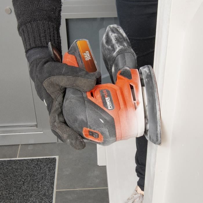 Multi -wireless sander 20V + 1x abrasive 80g - Dual Power Powdp50200 - Delivered without battery or charger