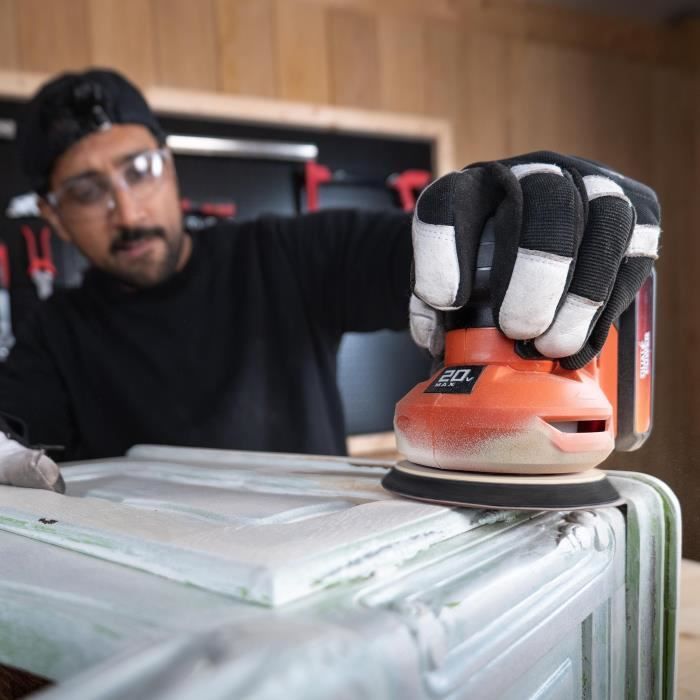 Wireless eccentric sander 20V Ø125 + 1x abrasive G80 - Dual Power Powdp50400 - Delivered without battery or charger