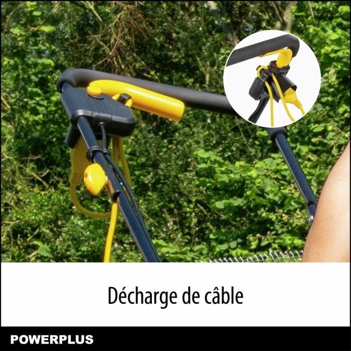 Electric lawn mower - POWERPLUS - POWEG62203 - 1000 W - 320 mm Ø - With collection and rear ejection