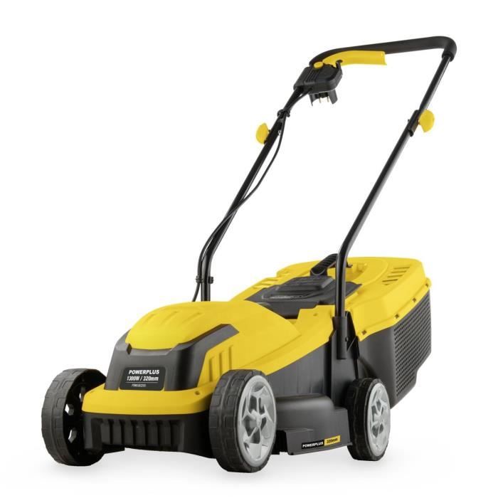 Electric lawn mower - POWERPLUS - POWEG62205 - 1300 W - 320 mm Ø - With collection and rear ejection