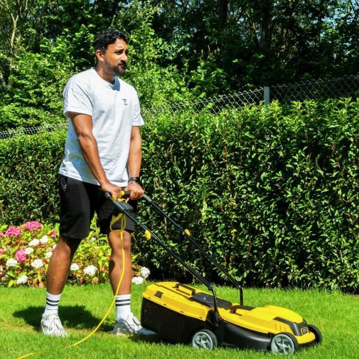 Electric lawn mower - POWERPLUS - POWEG62205 - 1300 W - 320 mm Ø - With collection and rear ejection