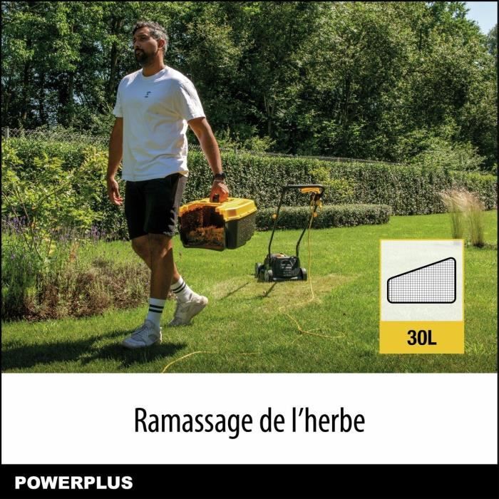 Electric Lawn Mower and Edger - POWERPLUS - POWXG62205T - 1300 W & 32 mm Ø Lawn Mower - 250 W & 220 mm Ø Edger