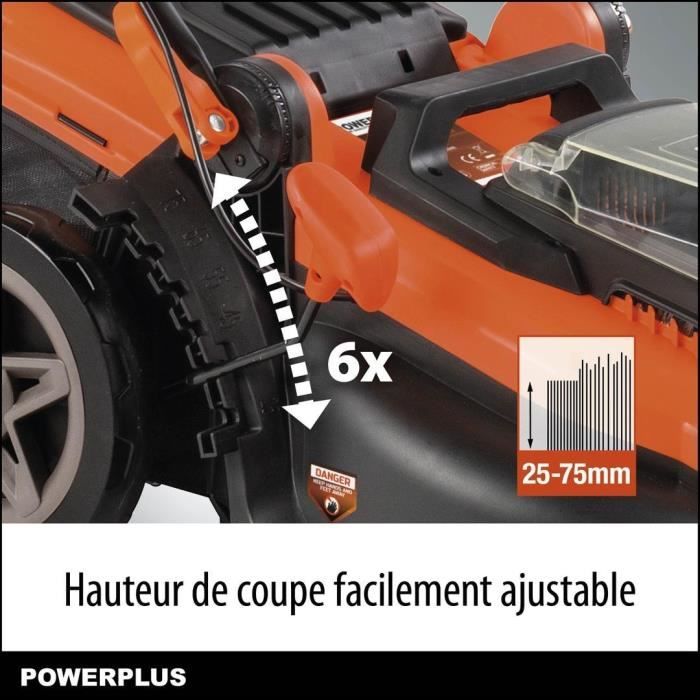 PowerPlus Dual Power Battery Lower Battery Powdpglws2 - 40 V lawn mower, 420 mm Ø, battery and charger included