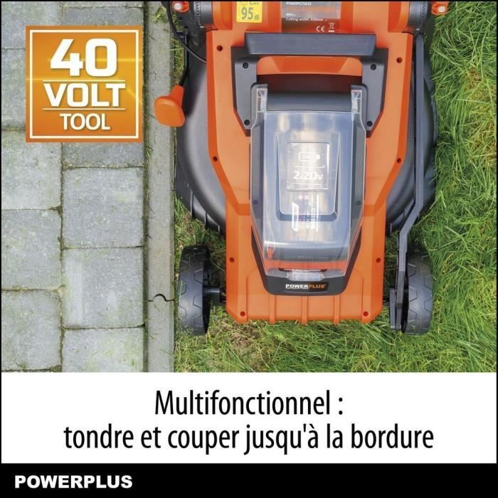 PowerPlus Dual Power Battery Lower Battery Powdpglws2 - 40 V lawn mower, 420 mm Ø, battery and charger included