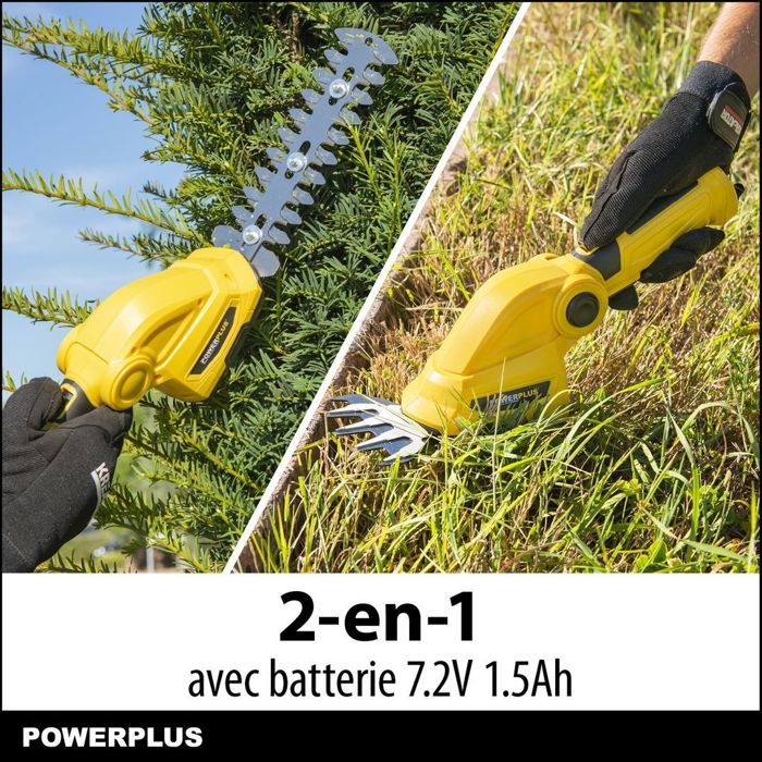PowerPlus Powxg2033 Powxg 20133 Battery Cisation - Hard size on battery of 7.2 V, battery and charger included
