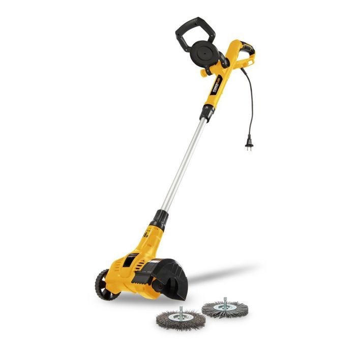 Powerplus Powxg6650 electric telescopic weeding weeding - Weed extractor, 400 W, with nylon and steel brush