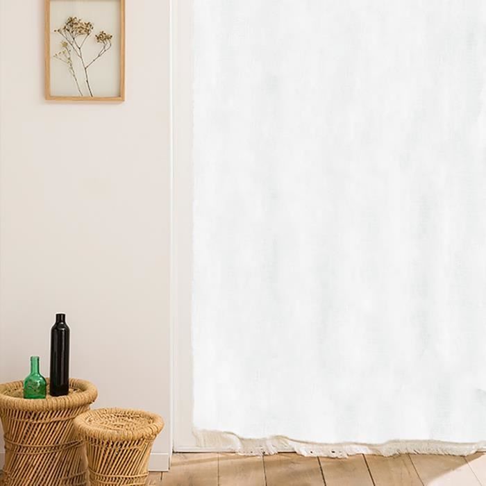 Curtain - TOISON D'OR - Miramas - 140x225 cm - Heat and insect protection - White