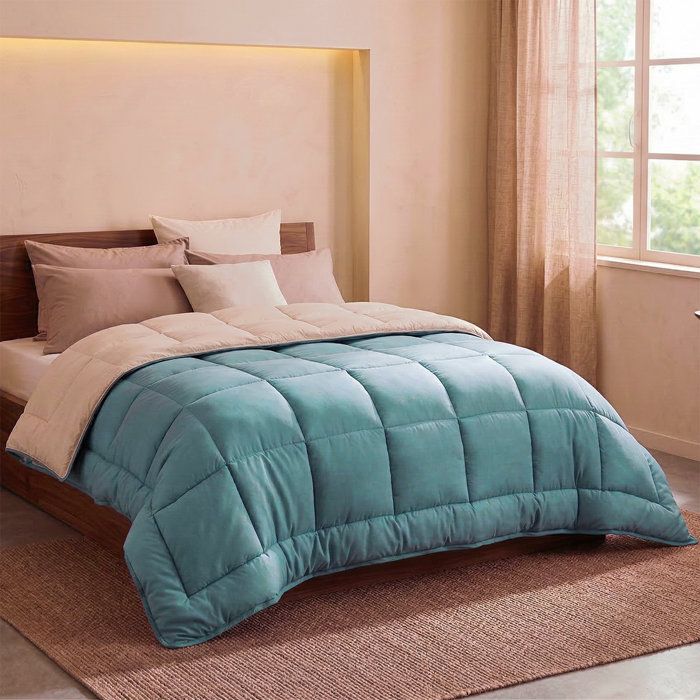Poyet Motte Duvet Microfiber 400g/m² Calgary - 200 x 200 cm - Graphy and Green Lac