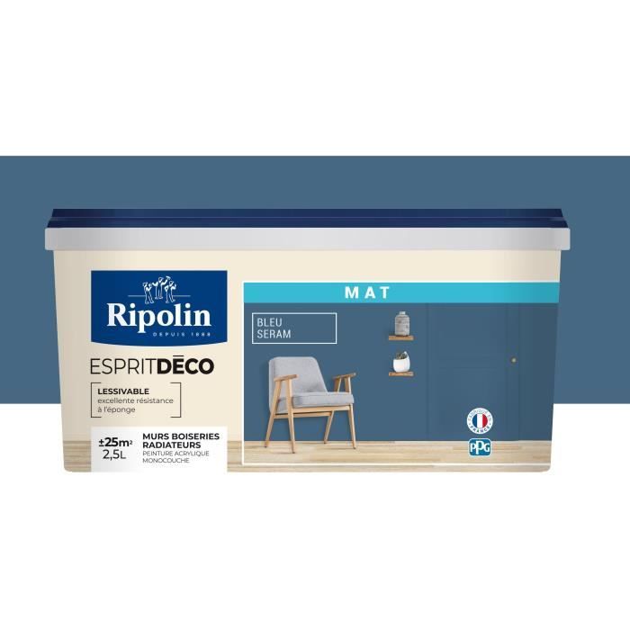 Ripolin matte seram blue interior wall color paint 2.5L
