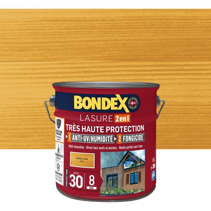 very high protection wood stain 8 years light oak 2,5L Bondex