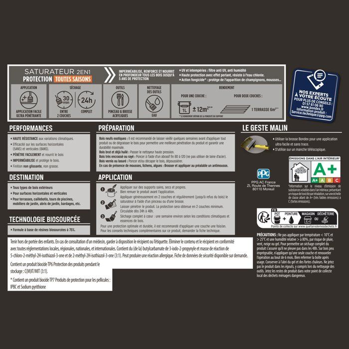 Colorless saturator - BONDEX - 441368 - Matt - 5 L
