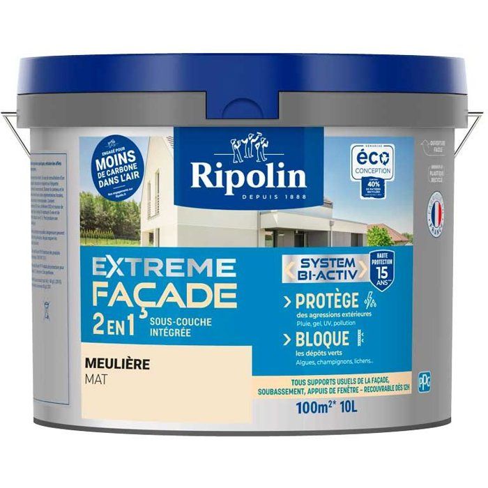 RIPOLIN Facade paint in Meuliere tone 10L