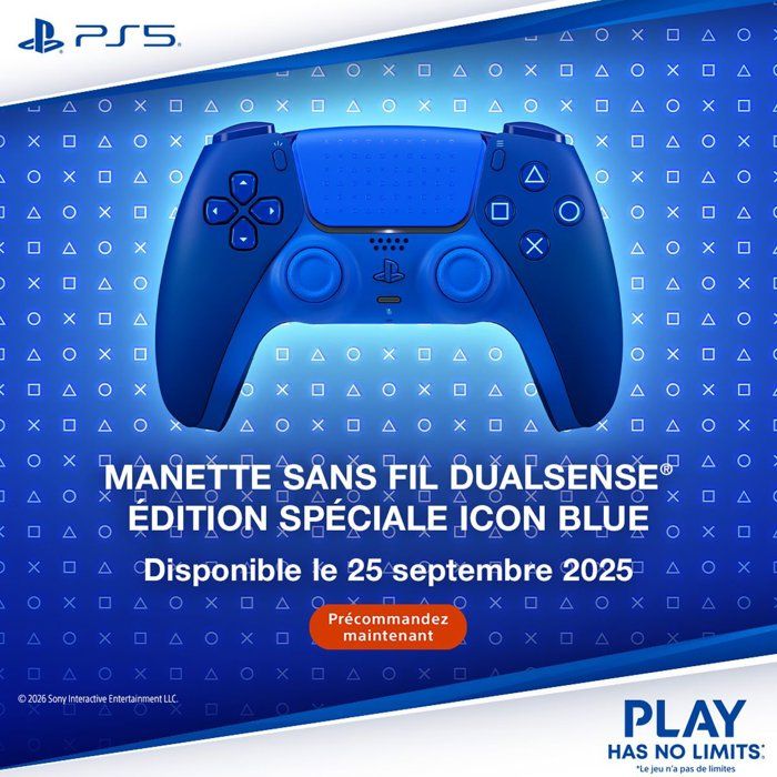 DualSense Wireless Controller - Icon Blue Limited Edition for PS5 and PC