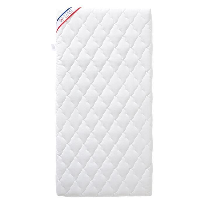Air-conditioned baby mattress - 70x140x10 cm - Reversible - Removable cover - Anti-mite - Made in France