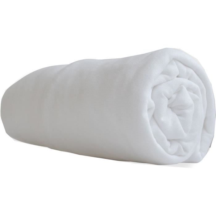 Waterproof fitted sheet for co-sleeping bed - P'TIT DODO - 50 x 85 cm - White
