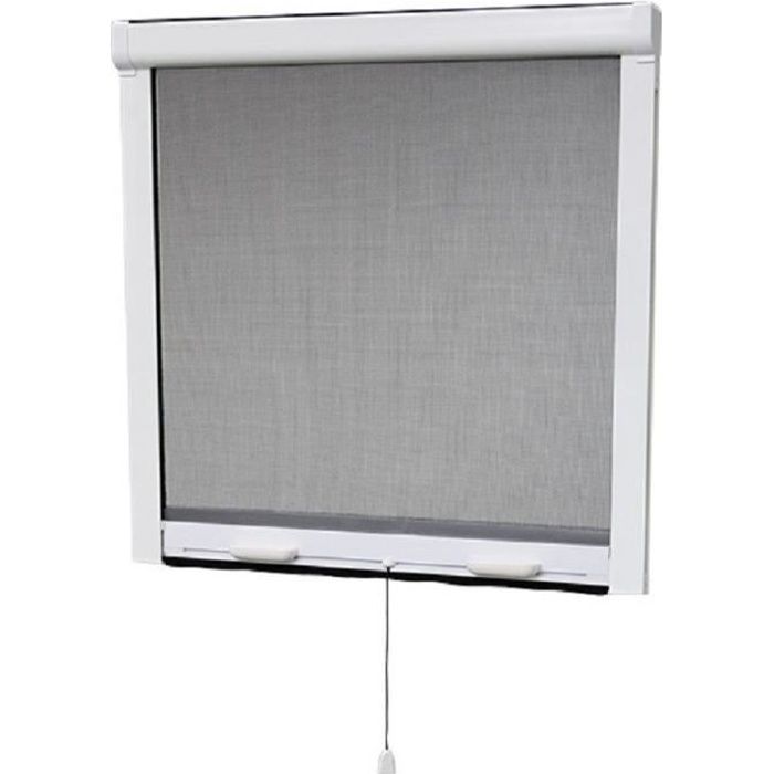 PVC roll-up insect screen for window - H145 x L100 cm
