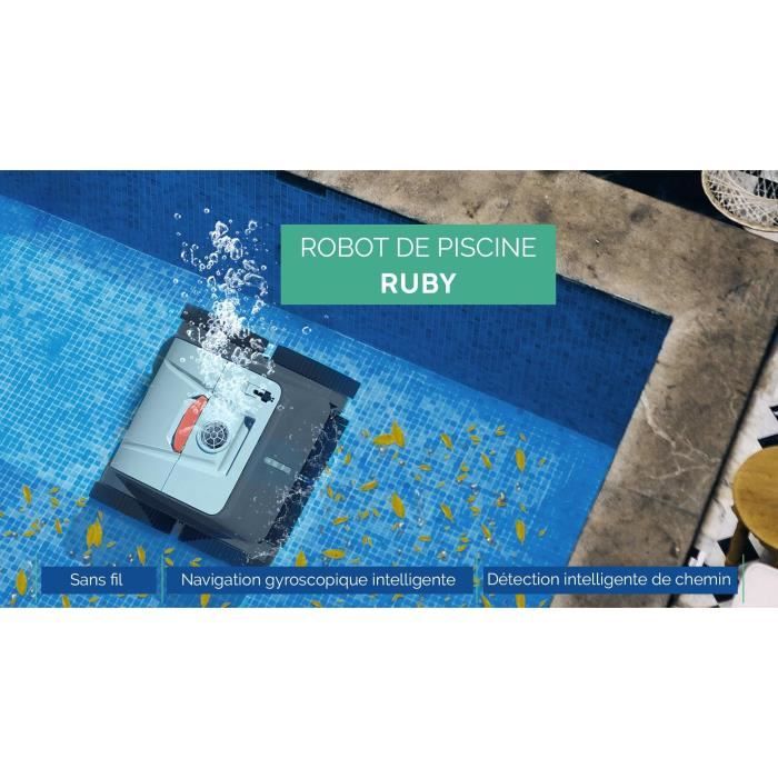 BESTWAY Aquaglide autonomous swimming pool robot vacuum cleaner for flat bottom swimming pools 3.5 x 5 m, rechargeable battery