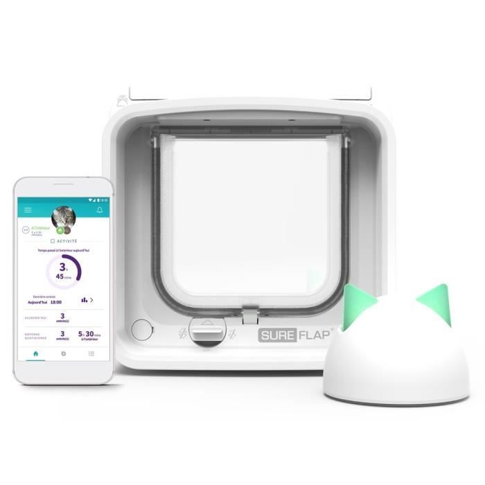 SUREFLAP CONNECTED Electronic chip - White - 142 mm x 120 mm (delivered with the hub)