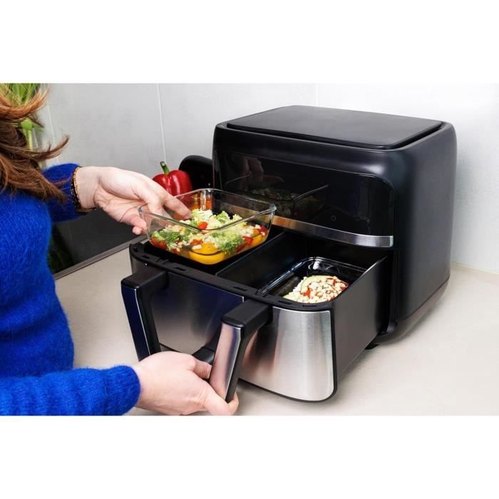 Air fryer dish - PYREX - 1450141 - Square - Borosilicate glass - 20 x 17 cm