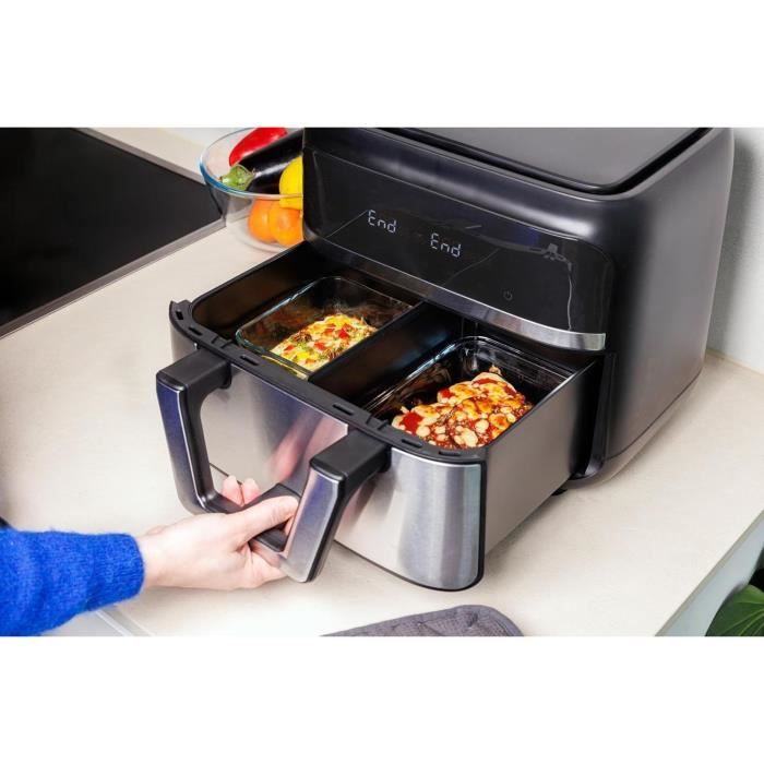 Air fryer dish - PYREX - 1450143 - Rectangular - Borosilicate glass - 23 x 15 cm