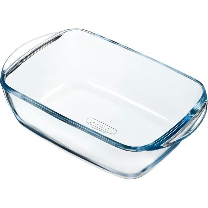 Air fryer dish - PYREX - 1450143 - Rectangular - Borosilicate glass - 23 x 15 cm