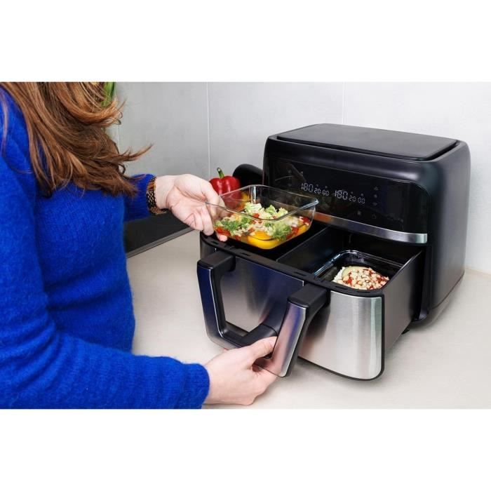 Air fryer dish - PYREX - 1450142 - Square - Borosilicate glass - 25 x 22 cm