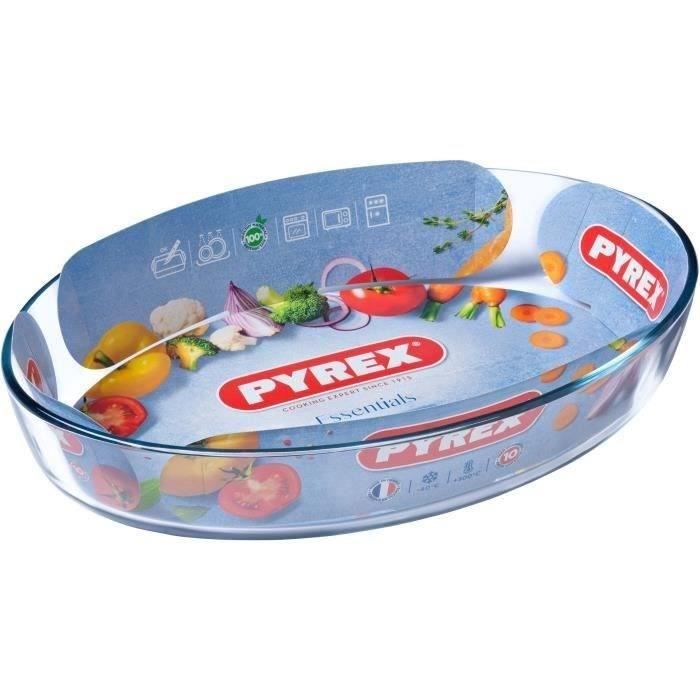 PYREX - ESSENTIALS - Oval glass oven dish 35 * 24 cm