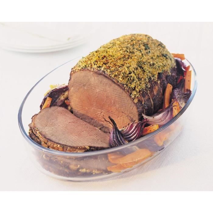 PYREX - ESSENTIALS - Oval glass oven dish 35 * 24 cm