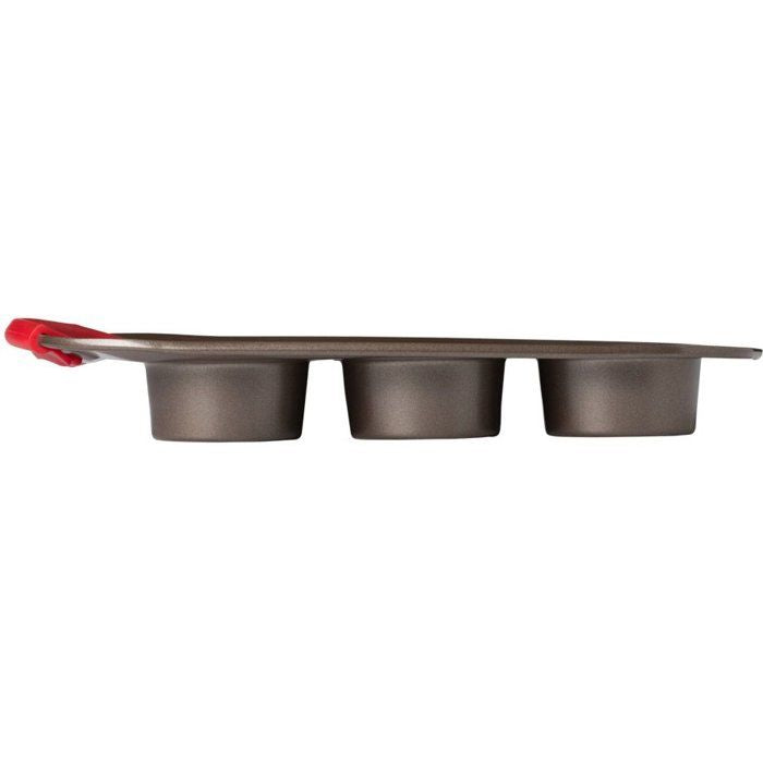 Muffin pan - PYREX - 1452001 - Round - Carbon steel - Non-stick - 6 cavities
