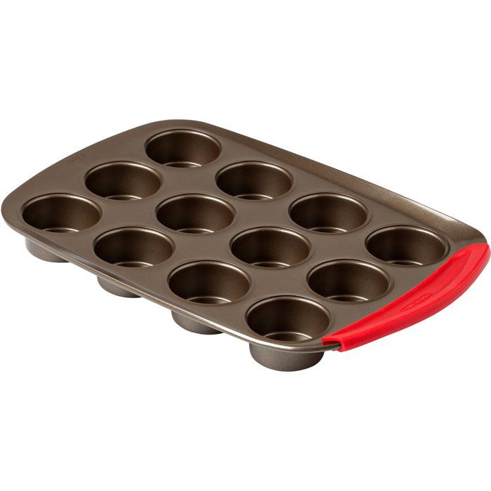 Muffin pan - PYREX - 1452002 - Carbon steel - Non-stick - 12 holes