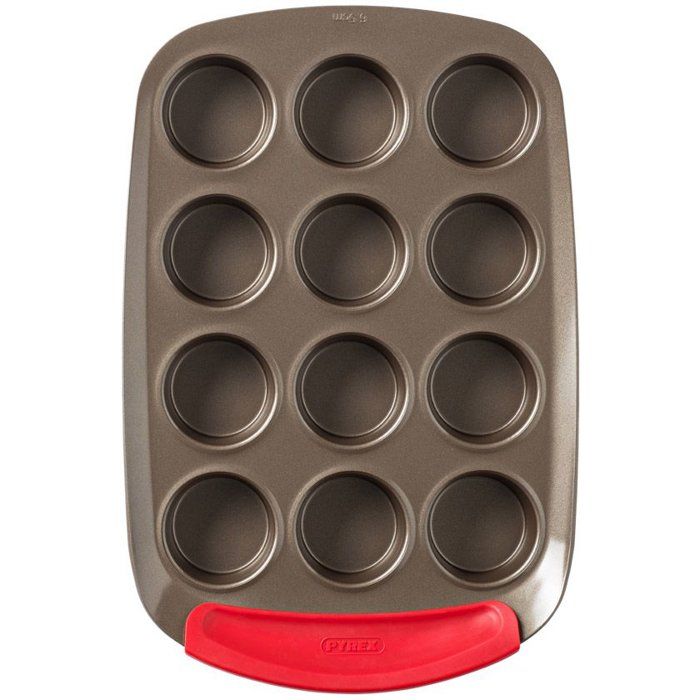 Muffin pan - PYREX - 1452002 - Carbon steel - Non-stick - 12 holes